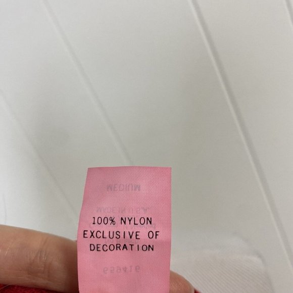 Vintage Cinema Etoile Red Sheer Lace Nylon Babydoll Mini Nightgown Size Medium - Picture 10 of 12